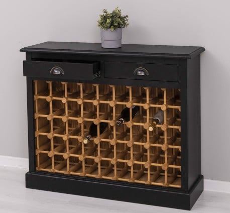 Suport sticle vin cu 2 sertare de la Studio Szel PS656 - Culoare Ext._P003 / Culoare Int._P002 - DUBLU COLOR