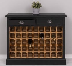 Suport sticle vin cu 2 sertare de la Studio Szel PS656 - Culoare Ext._P003 / Culoare Int._P002 - DUBLU COLOR