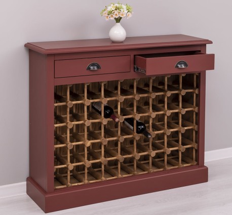 Suport sticle vin cu 2 sertare de la Studio Szel PS656 - Culoare Ext._P029 / Culoare Int._P001 - DUBLU COLOR