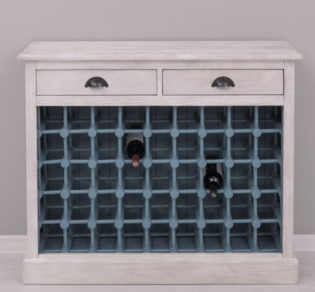 Suport sticle vin cu 2 sertare de la Studio Szel PS656 - Culoare Ext._P080 / Culoare Int._P008 - DUBLU COLOR