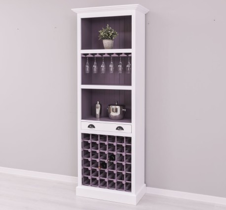 Mobila bar cu suport sticle de la Studio Szel PS262 - Culoare Ext._P004 / Culoare Int._P041 - DUBLU COLOR