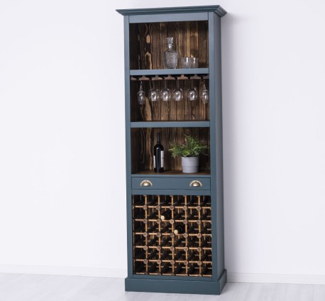 Mobila bar cu suport sticle de la Studio Szel PS262 - Culoare Ext._P087 / Culoare Int._P064 - DUBLU COLOR