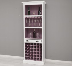 Mobila bar cu suport sticle de la Studio Szel PS262 - Culoare Ext._P004 / Culoare Int._P041 - DUBLU COLOR