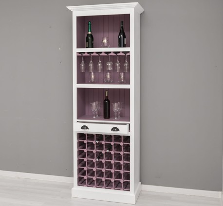 Mobila bar cu suport sticle de la Studio Szel PS262 - Culoare Ext._P004 / Culoare Int._P041 - DUBLU COLOR
