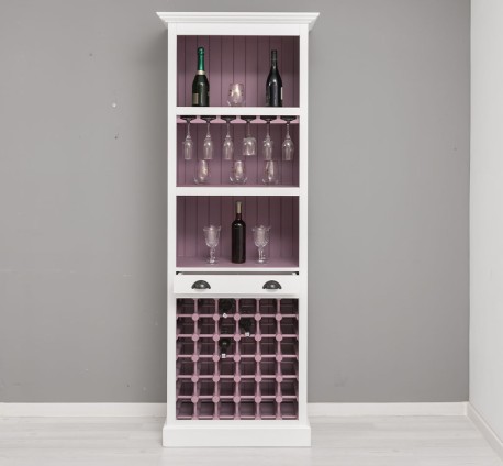 Mobila bar cu suport sticle de la Studio Szel PS262 - Culoare Ext._P004 / Culoare Int._P041 - DUBLU COLOR