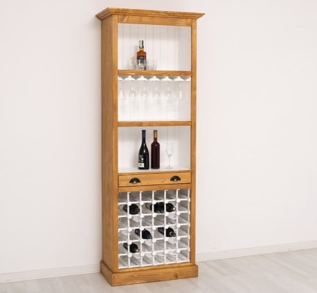 Mobila bar cu suport sticle de la Studio Szel PS262 - Culoare Ext._P002 / Culoare Int._P004 - DUBLU COLOR