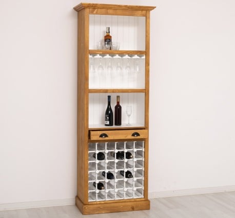 Mobila bar cu suport sticle de la Studio Szel PS262 - Culoare Ext._P002 / Culoare Int._P004 - DUBLU COLOR