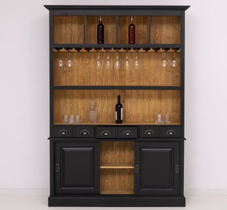 Mobila bar cu 3 usi de la Studio Szel PS364 - Culoare Ext._P003 /  Culoare Int._P002 - DUBLU COLOR