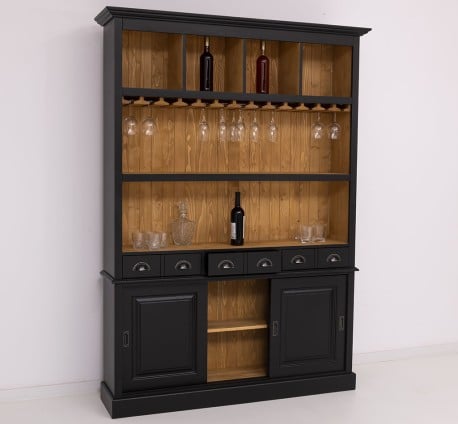 Mobila bar cu 3 usi de la Studio Szel PS364 - Culoare Ext._P003 /  Culoare Int._P002 - DUBLU COLOR