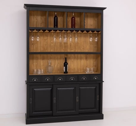 Mobila bar cu 3 usi de la Studio Szel PS364 - Culoare Ext._P003 /  Culoare Int._P002 - DUBLU COLOR