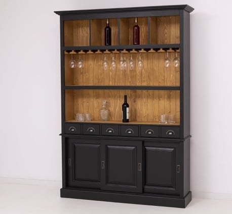 Mobila bar cu 3 usi de la Studio Szel PS364 - Culoare Ext._P003 /  Culoare Int._P002 - DUBLU COLOR