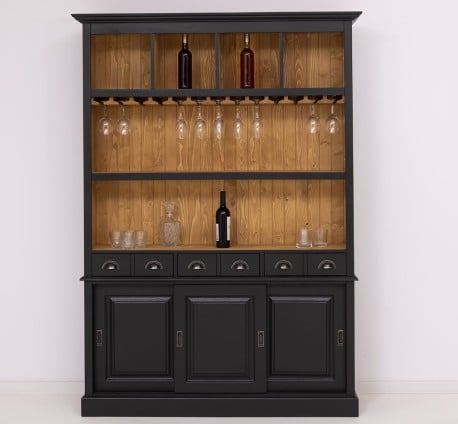 Mobila bar cu 3 usi de la Studio Szel PS364 - Culoare Ext._P003 /  Culoare Int._P002 - DUBLU COLOR