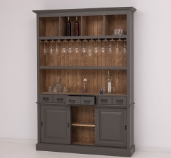 Mobila bar cu 3 usi de la Studio Szel PS364 - Culoare Ext._P022 / Culoare Int._P001 - DUBLU COLOR