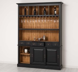Mobila bar cu 3 usi de la Studio Szel PS364 - Culoare Ext._P003 / Culoare Int._P001 - DUBLU COLOR