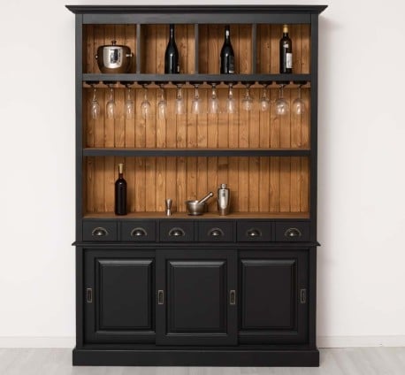 Mobila bar cu 3 usi de la Studio Szel PS364 - Culoare Ext._P003 / Culoare Int._P001 - DUBLU COLOR
