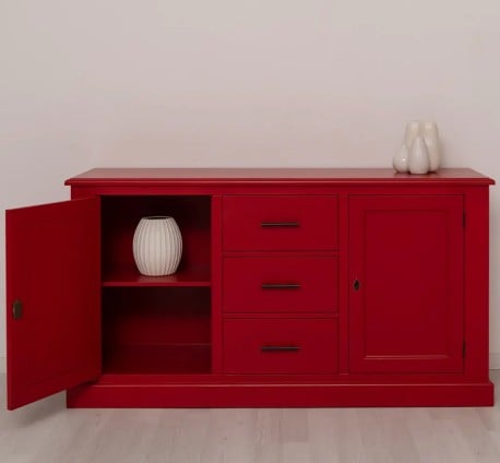 Bufet cu 2 usi, 3 sertare, BAS de la Studio Szel PS370BAS - Culoare_P047 - VOPSIT