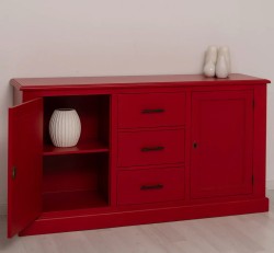 Bufet cu 2 usi, 3 sertare, BAS de la Studio Szel PS370BAS - Culoare_P047 - VOPSIT