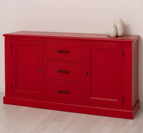 Bufet cu 2 usi, 3 sertare, BAS de la Studio Szel PS370BAS - Culoare_P047 - VOPSIT