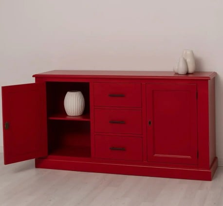 Bufet cu 2 usi, 3 sertare, BAS de la Studio Szel PS370BAS - Culoare_P047 - VOPSIT