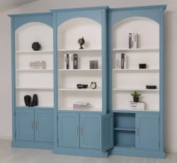 Set Biblioteca Arcada de la Studio Szel PS805 + 2XPS084 - Culoare Ext._P053 / Culoare Int._P004 -  DUBLU COLOR
