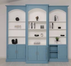 Set Biblioteca Arcada de la Studio Szel PS805 + 2XPS084 - Culoare Ext._P053 / Culoare Int._P004 -  DUBLU COLOR