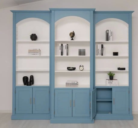 Set Biblioteca Arcada de la Studio Szel PS805 + 2XPS084 - Culoare Ext._P053 / Culoare Int._P004 -  DUBLU COLOR