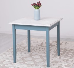 Masa cu blat stejar, dim. 80x80x78 de la Studio Szel PS659 - Culoare Top_P080 - Culoare Corp_P008 - DUBLU COLOR