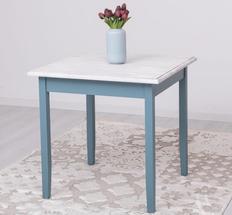 Masa cu blat stejar, dim. 80x80x78 de la Studio Szel PS659 - Culoare Top_P080 - Culoare Corp_P008 - DUBLU COLOR