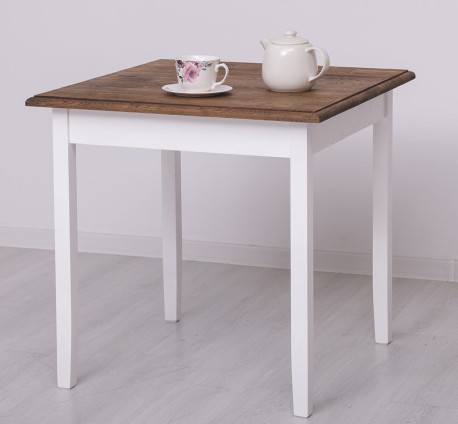 Masa cu blat stejar, dim. 80x80x78 de la Studio Szel PS659 - Culoare Top_P064 - Culoare Corp_P004 - DUBLU COLOR