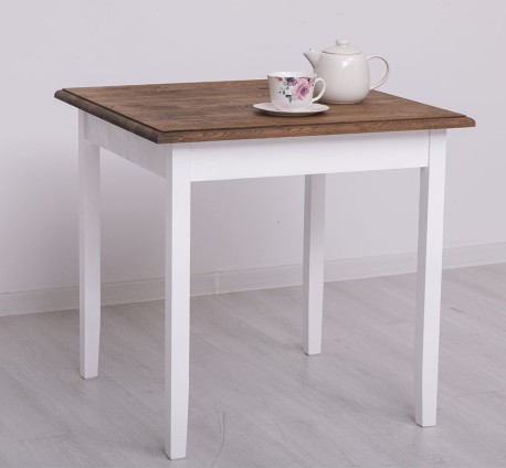 Masa cu blat stejar, dim. 80x80x78 de la Studio Szel PS659 - Culoare Top_P064 - Culoare Corp_P004 - DUBLU COLOR