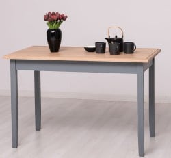 Masa cu blat stejar, dim. 120x70x78 de la Studio Szel PS659 - Culoare Top_P063 - Culoare Corp_P042A - DUBLU COLOR