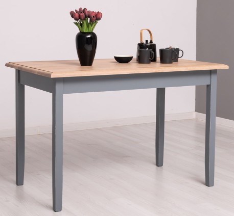 Masa cu blat stejar, dim. 120x70x78 de la Studio Szel PS659 - Culoare Top_P063 - Culoare Corp_P042A - DUBLU COLOR