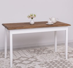 Masa cu blat stejar, dim. 140x70x78 de la Studio Szel PS659 - Culoare Top_P064 - Culoare Corp_P004 - DUBLU COLOR