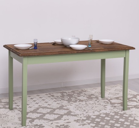 Masa cu blat stejar, dim. 140x70x78 de la Studio Szel PS659 - Culoare Top_P064 - Culoare Corp_P054 - DUBLU COLOR