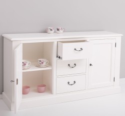 Bufet cu 2 usi, 3 sertare, BAS de la Studio Szel PS370BAS - Culoare_P039 - VOPSIT