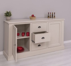 Bufet cu 2 usi, 3 sertare, BAS de la Studio Szel PS370BAS - Culoare_P024 - VOPSIT