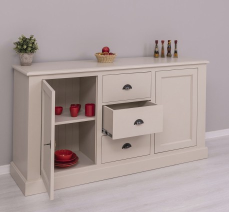 Bufet cu 2 usi, 3 sertare, BAS de la Studio Szel PS370BAS - Culoare_P024 - VOPSIT