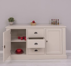 Bufet cu 2 usi, 3 sertare, BAS de la Studio Szel PS370BAS - Culoare_P024 - VOPSIT