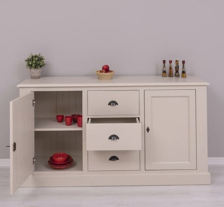 Bufet cu 2 usi, 3 sertare, BAS de la Studio Szel PS370BAS - Culoare_P024 - VOPSIT