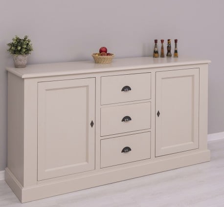 Bufet cu 2 usi, 3 sertare, BAS de la Studio Szel PS370BAS - Culoare_P024 - VOPSIT