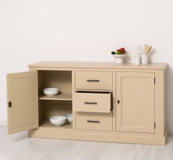 Bufet cu 2 usi, 3 sertare, BAS de la Studio Szel PS370BAS - Culoare_P032 - VOPSIT