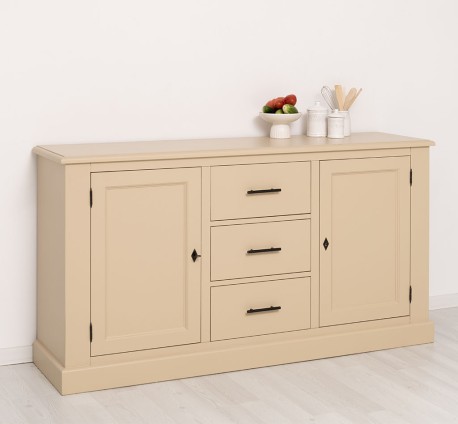 Bufet cu 2 usi, 3 sertare, BAS de la Studio Szel PS370BAS - Culoare_P032 - VOPSIT