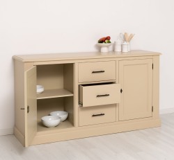 Bufet cu 2 usi, 3 sertare, BAS de la Studio Szel PS370BAS - Culoare_P032 - VOPSIT