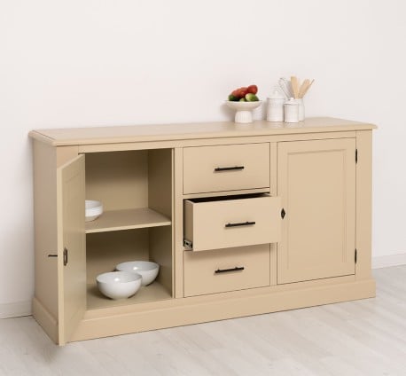 Bufet cu 2 usi, 3 sertare, BAS de la Studio Szel PS370BAS - Culoare_P032 - VOPSIT