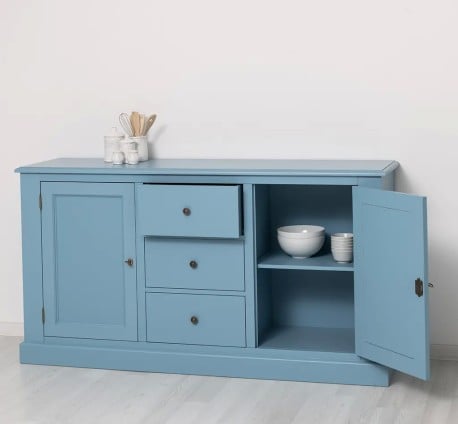 Bufet cu 2 usi, 3 sertare, BAS de la Studio Szel PS370BAS - Culoare_P053 - VOPSIT