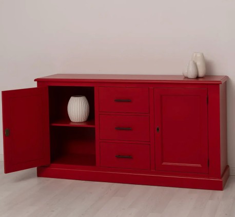 Bufet cu 2 usi, 3 sertare, BAS de la Studio Szel PS370BAS - Culoare_P047 - VOPSIT
