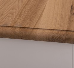 Bufet cu 2 usi, 3 sertare, blat stejar, BAS de la Studio Szel PS370BAS - Culoare Top_P061 - Culoare Corp_P039A - DUBLU COLOR