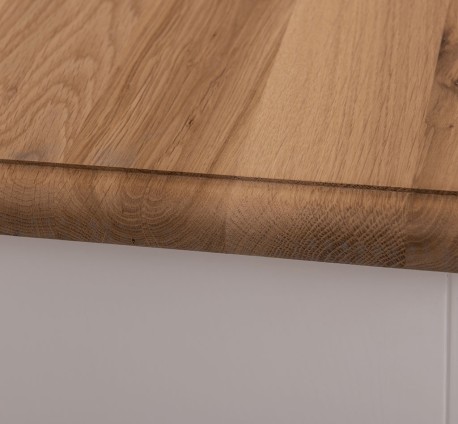 Bufet cu 2 usi, 3 sertare, blat stejar, BAS de la Studio Szel PS370BAS - Culoare Top_P061 - Culoare Corp_P039A - DUBLU COLOR