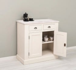 Bufet cu 2 usi, 2 sertare, BAS de la Studio Szel PS70BAS - Culoare Top_P080 - Culoare Corp_P015 - DUBLU COLOR