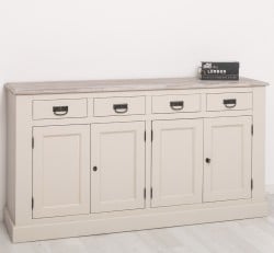 Bufet cu 4 usi si 4 sertare, BAS de la Studio Szel PS165BAS - Culoare Top_P067 - Culoare Ext._P024 / Culoare Int._P067 - DUBLU COLOR